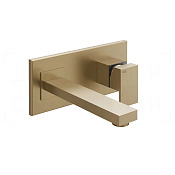 Gessi Rettangolo Смеситель для раковины встраив., внеш. часть, излив 20,7 см, цвет: warm bronze PVD 44836#726