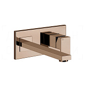 Gessi Rettangolo Смеситель для раковины встраиваемый, внешняя часть, излив 25,7 см, цвет: copper PVD 44838#030