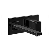 Gessi Rettangolo Смеситель для раковины встраив., внеш. часть, излив 25,7 см, цвет: black metal PVD 44838#706