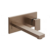 Gessi Rettangolo Смеситель для раковины встраив., внеш. часть, излив 25,7 см, цвет: copper brushed 44838#708