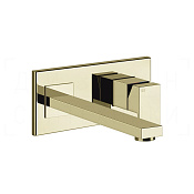 Gessi Rettangolo Смеситель для раковины встраиваемый, внешняя часть, излив 25,7 см, цвет: brass PVD 44838#710