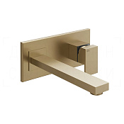 Gessi Rettangolo Смеситель для раковины встраив., внеш. часть, излив 25,7 см, цвет: warm bronze PVD 44838#726