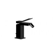 Gessi Rettangolo K Смеситель для биде с донным клапаном, излив 11,8 см, цвет: black metal PVD 53007#706
