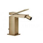 Gessi Rettangolo K Смеситель для биде с донным клап., излив 11,8 см, цвет: warm bronze brushed PVD 53007#726