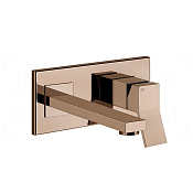 Gessi Rettangolo K Смеситель для раковины встраив., внеш. часть, излив 20,7 см, цвет: copper PVD 53088#030