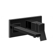 Gessi Rettangolo K Смеситель для раковины встраив., внеш. час., излив 20,7 см, цвет: black metal PVD 53088#706