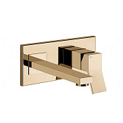 Gessi Rettangolo K Смеситель для раковины встраив., внеш. час., излив 20,7 см, цвет: warm bronze PVD 53088#735