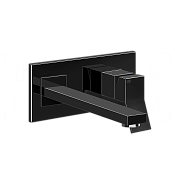 Gessi Rettangolo K Смеситель для раковины встраив., внеш. час., излив 25,7 см, цвет: black metal PVD 53090#706