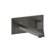 Gessi Rettangolo K Смеситель для раковины встраив., внеш. час., излив 25,7 см, цвет: black metal PVD 53090#707