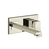 Gessi Rettangolo K Смеситель для раковины встраив., внеш. часть, излив 25,7 см, цвет: nickel PVD 53090#720