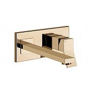 Gessi Rettangolo K Смеситель для раковины встраив., внеш. час., излив 25,7 см, цвет: warm bronze PVD 53090#735