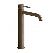 Gessi 316 Flessa Смеситель для раковины высокий, без д/к, излив 15,6 см, цвет: coffee bronze brushed 54006#761