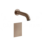 Gessi 316 Flessa Смеситель для раковины встраив., сенсорный, внешняя часть, цвет: copper brushed PVD 54015#708