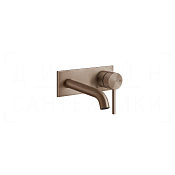 Gessi 316 Flessa Смеситель для раковины встраив., внеш. часть, излив 12-15 см, цвет: copper PVD 54088#708