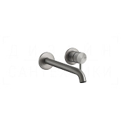 Gessi 316 Flessa Смеситель для раковины встраив., внеш. часть, излив 8-30 см, цвет: steel brushed 54089#239