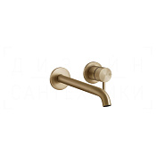 Gessi 316 Flessa Смеситель для раковины встраив., внеш. часть, излив 8-30 см, цвет: warm bronze PVD 54089#726