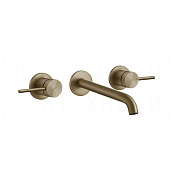 Gessi 316 Flessa Смеситель для раковины встраив., внеш. часть, излив 18-20 см, цвет: deep bronze PVD 54094#791