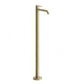 Gessi 316 Flessa Смеситель для раковины напольный, без д/к, излив 15,6 см, цвет: brushed brass PVD 54097#727