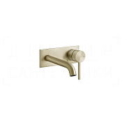 Gessi 316 Intreccio Смеситель для раковины встраив., внеш. час., излив 12-15 см, цвет: brushed brass 54188#727