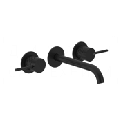 Gessi 316 Intreccio Смеситель для раковины встраив., внеш. часть, излив 18-20 см, цвет: matte black 54194#299