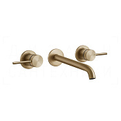 Gessi 316 Intreccio Смеситель для раковины встраив., внеш. часть, излив 18-20 см, цвет: warm bronze 54194#726