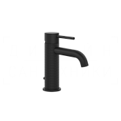 Gessi 316 Meccanica Смеситель для раковины, с донным клапаном, излив 12,2 см, цвет: matte black 54201#299