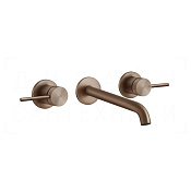 Gessi 316 Meccanica Смеситель для раковины встраив., внеш. часть, излив 18-20 см, цвет: copper brush 54294#708