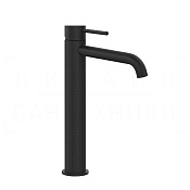 Gessi 316 Cesello Смеситель для раковины высокий, без дон. клап., излив 22,2 см, цвет: matte black 54406#299