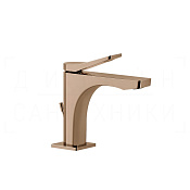 Gessi Rilievo Смеситель для раковины, с донным клапаном, излив 12,6 см, цвет: copper PVD 59001#030