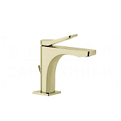 Gessi Rilievo Смеситель для раковины, с донным клапаном, излив 12,6 см, цвет: brass PVD 59001#710