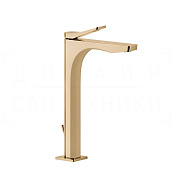 Gessi Rilievo Смеситель для раковины высокий, с донным клап., излив 15,4 см, цвет: warm bronze PVD 59003#735