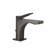 Gessi Rilievo Смеситель для раковины, с донным клап., излив 13,1 см, цвет: black metal brushed PVD 59005#707