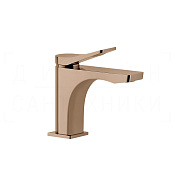 Gessi Rilievo Смеситель для раковины, без донного клапана, излив 13,1 см, цвет: copper PVD 59006#030