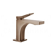 Gessi Rilievo Смеситель для раковины, без донного клапана, излив 13,1 см, цвет: copper brushed PVD 59006#708