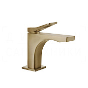 Gessi Rilievo Смеситель для раковины, без дон. клап., излив 13,1 см, цвет: warm bronze brushed PVD 59006#726