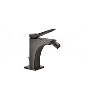 Gessi Rilievo Смеситель для биде с донным клапаном, излив 11,4 см, цвет: black metal brushed PVD 59007#707