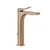 Gessi Rilievo Смеситель для раковины высокий, с донным клапаном, излив 25 см, цвет: copper PVD 59009#030