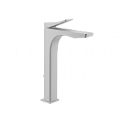 Gessi Rilievo Смеситель для раковины высокий, с донным клапаном, излив 25 см, цвет: matte white 59009#279