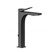 Gessi Rilievo Смеситель для раковины высокий, с донным клап., излив 25 см, цвет: black metal PVD 59009#706