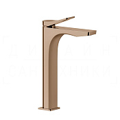 Gessi Rilievo Смеситель для раковины высокий, без донного клапана, излив 25 см, цвет: copper PVD 59010#030