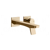 Gessi Rilievo Смеситель для раковины встраив., внеш. часть, излив 20,8 см, цвет: warm bronze PVD 59087#735