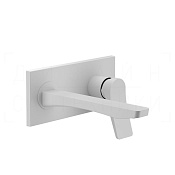 Gessi Rilievo Смеситель для раковины встраиваемый, внешняя часть, излив 21,5 см, цвет: matte white 59089#279