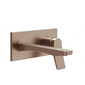 Gessi Rilievo Смеситель для раковины встраив., внеш. часть, излив 21,5 см, цвет: copper brushed PVD 59089#708