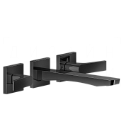 Gessi Rilievo Смеситель для раковины встраив., внеш. часть, излив 21,4 см, цвет: black metal PVD 59090#706