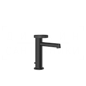 Gessi Anello Смеситель для раковины, с донным клапаном, излив 12,8 см, цвет: matte black 63301#299