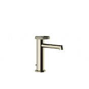 Gessi Anello Смеситель для раковины, с донным клапаном, излив 12,8 см, цвет: nickel PVD 63301#720