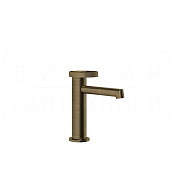 Gessi Anello Смеситель для раковины, без донного клапана, излив 12,8 см, цвет: antique brass 63302#713