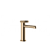 Gessi Anello Смеситель для раковины, без донного клапана, излив 12,8 см, цвет: warm bronze PVD 63302#735