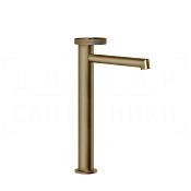 Gessi Anello Смеситель для раковины высокий, без д/к, излив 17,4 см, цвет: deep bronze brushed PVD 63306#791