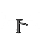 Gessi Anello Смеситель для биде с донным клапаном, излив 11,3 см, цвет: black metal PVD 63307#706
